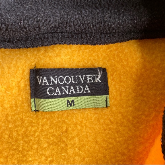 Vintage Yellow Vancouver Canada Fleece Vest - Picture 3 of 6